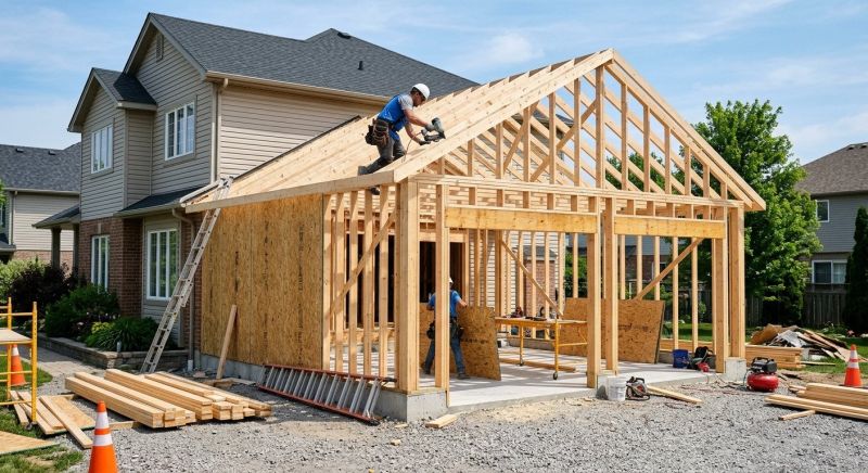 Attached Garage Construction in Pearland, TX