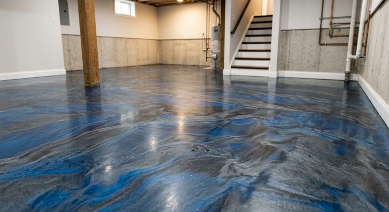 Basement Floor Epoxy Service in Raleigh, NC