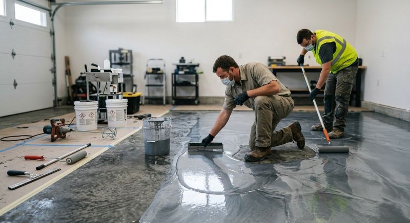 Epoxy Coating Installation in Loudoun County, VA
