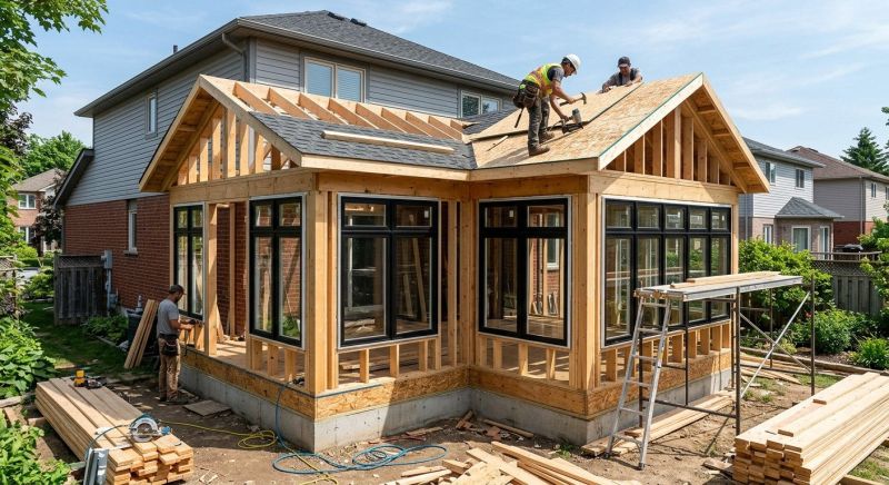 Sunroom Addition Construction in Arvada, CO