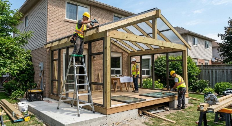 Sunroom Addition Construction in Arvada, CO