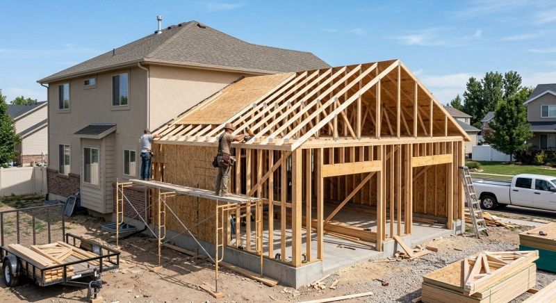 Attached Garage Construction in South Houston, TX