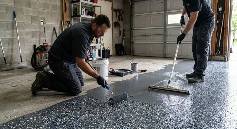 Garage Floor Staining in Columbia, SC