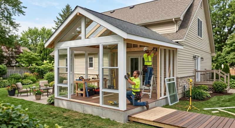 Porch Enclosure Installation in Arvada, CO